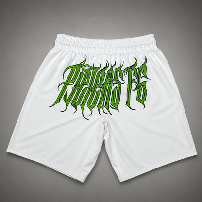 Pieters Fightgear Short – Wit/Groen