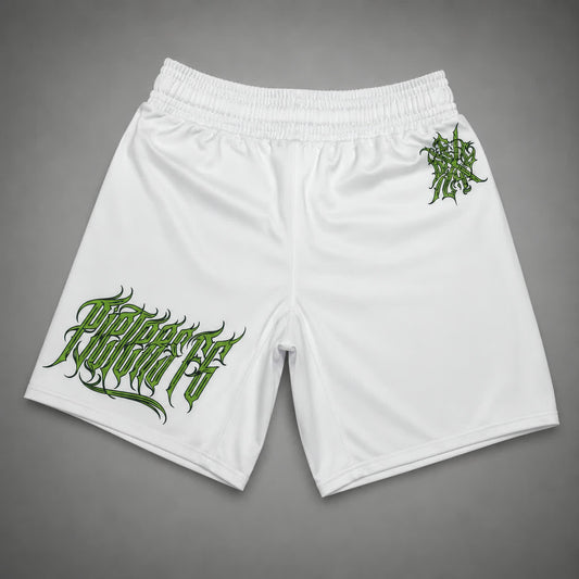 Pieters Fightgear Short – Wit/Groen