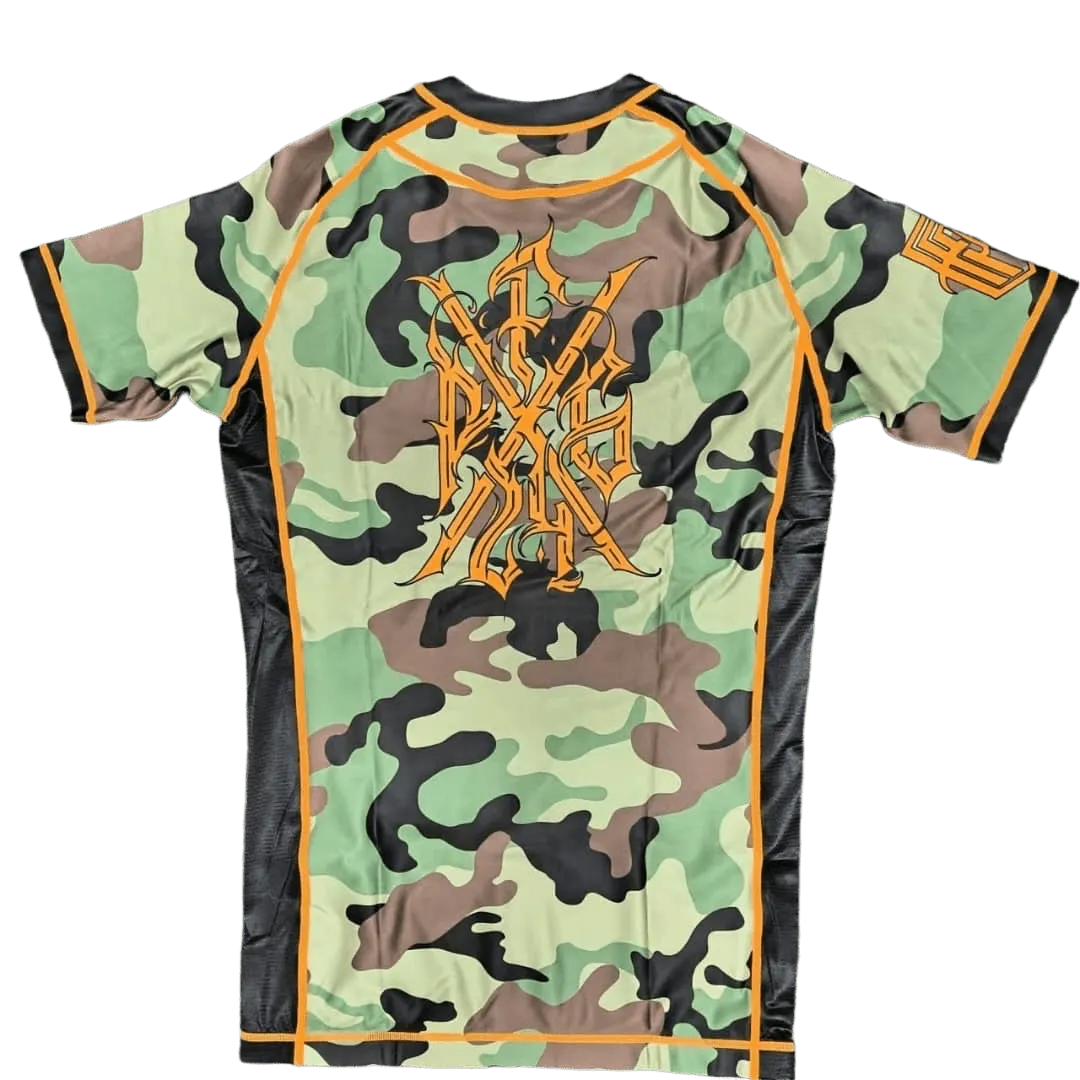 Pieters Fightgear Rashguard – Korte Mouw – Camouflage - Pieters Fightgear