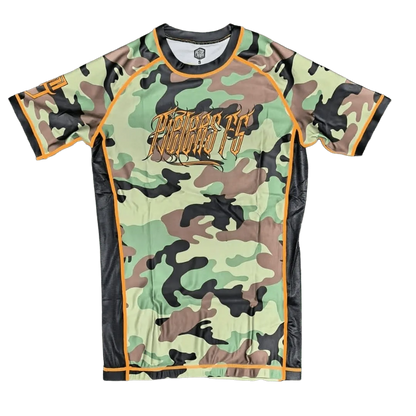 Pieters Fightgear Rashguard – Korte Mouw – Camouflage - Pieters Fightgear