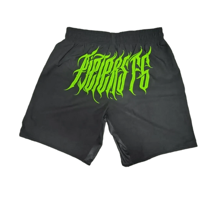 Pieters Fightgear Shorts – Zwart/Groen - Pieters Fightgear
