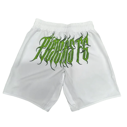 Pieters Fightgear Short – Wit/Groen - Pieters Fightgear