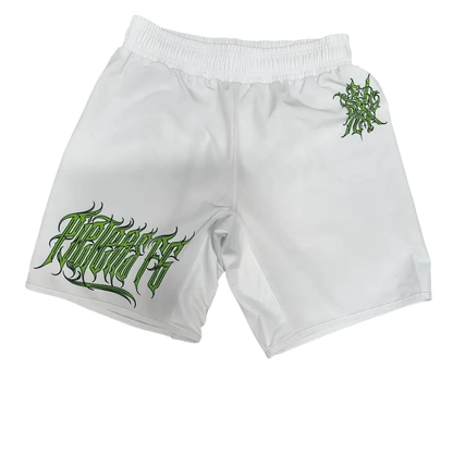 Pieters Fightgear Short – Wit/Groen - Pieters Fightgear