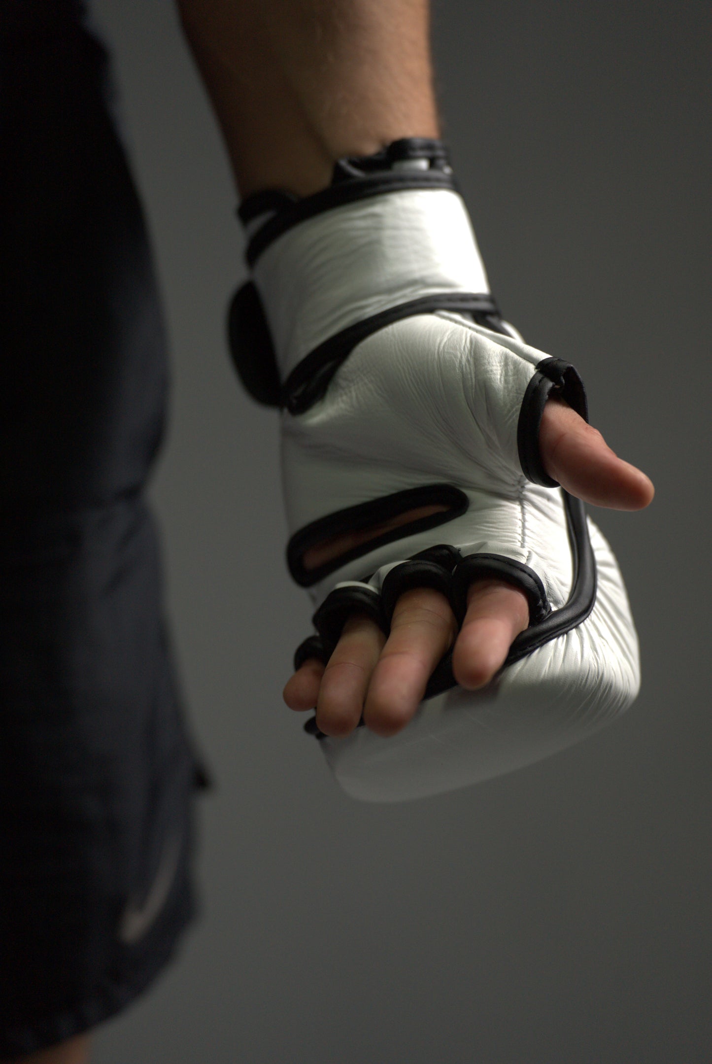 MMA sparring gloves white